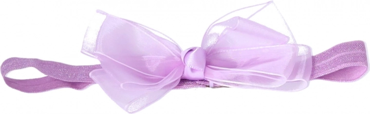 Elegant purple headband with bow