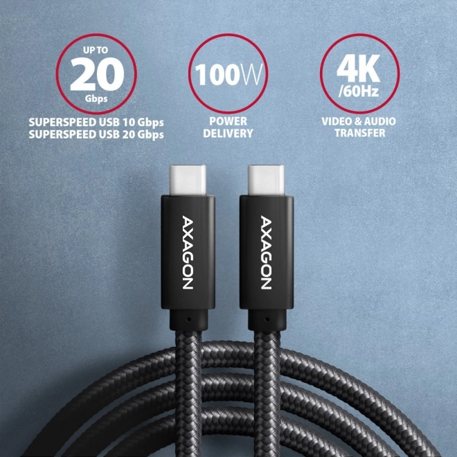 Premium USB-C to USB-C Cable with 100W PD
