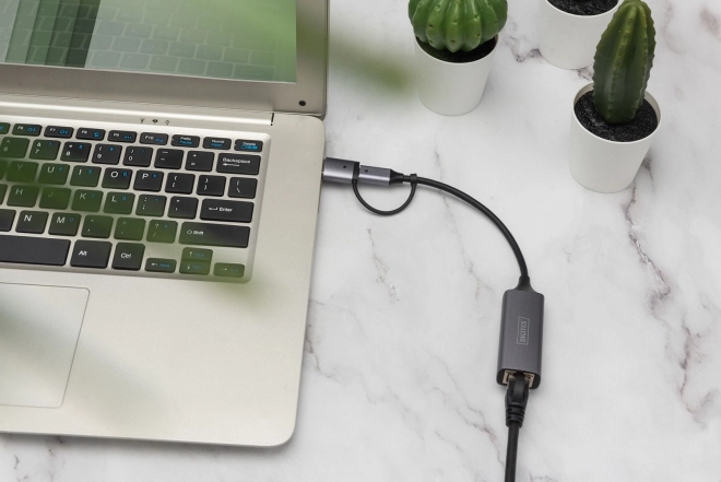 Digitus adattatore da USB-C a USB-A a RJ45 2,5 Gigabit Ethernet