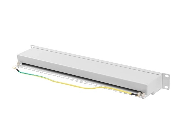 24 Port Patch Panel 1U Gray
