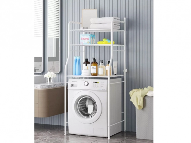 Over-the-Washer Bathroom Shelf with Laundry Stand