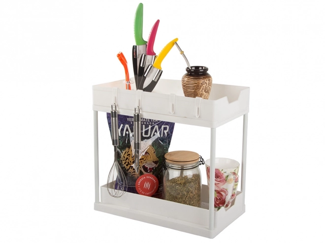 Kitchen Spice Rack with Slide-Out Shelf