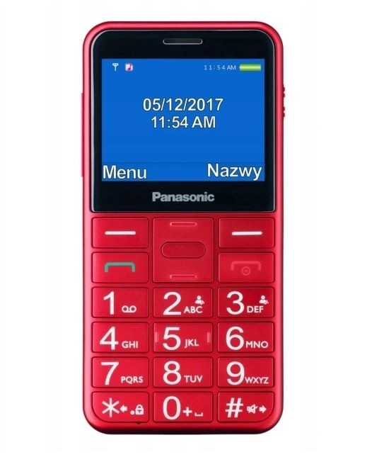 Senior-friendly Red Mobile Phone