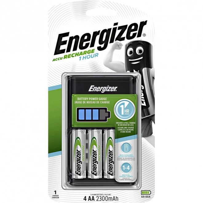Energizer Fast Battery Charger with 4 AA Batteries