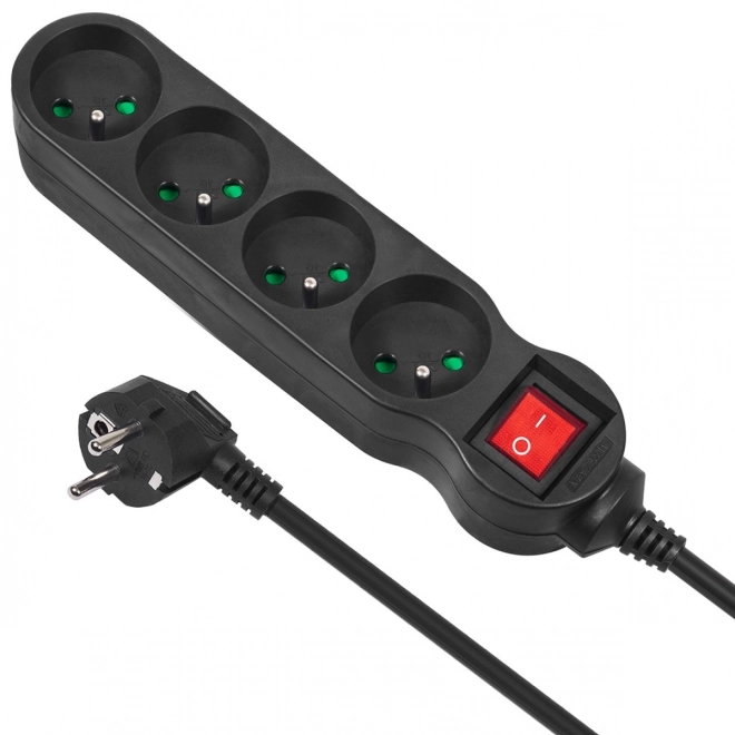 Power strip with 4 outlets