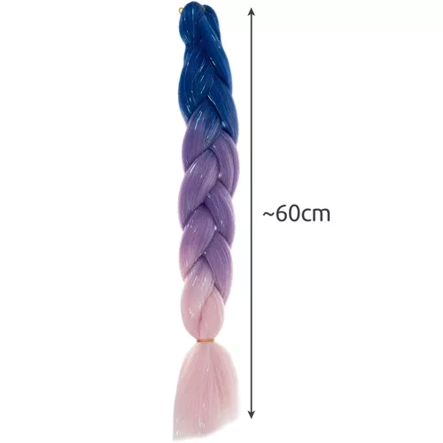 Trecce Syntetiche Ombre con Filamenti Glitterati Soulima