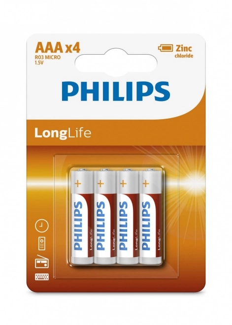 Longlife AAA Batteries 4-Pack
