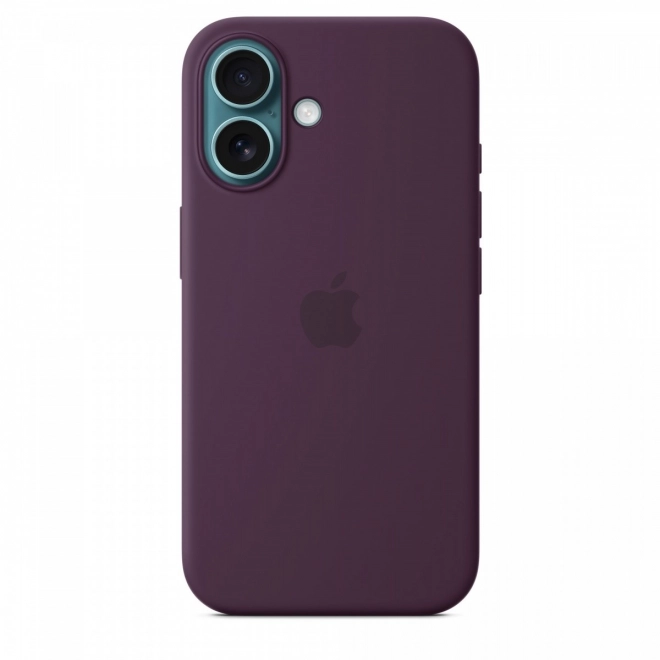 Custodia in silicone con MagSafe per iPhone 16 - prugna matura