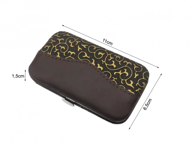 Set manicur pedicure con custodia 7 attrezzi