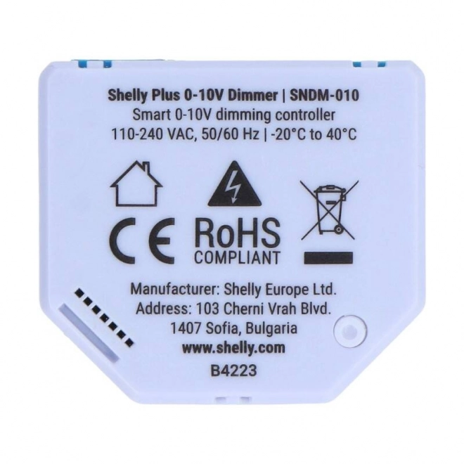 Shelly Plus 0-10V Light Dimmer WiFi/Bluetooth