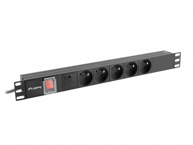 Rack Power Strip PDU 19 Inch 1U 5x230V 16A 2m Black