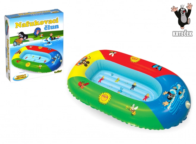 Children's Inflatable Boat with Little Mole