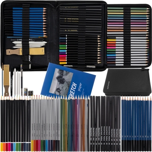MAALEO 74-Piece Sketching Set in Case