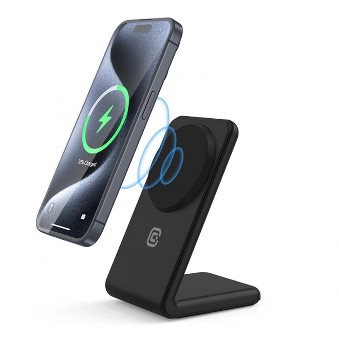 2-in-1 Wireless Charger with MagSafe for iPhone and AirPods – Black