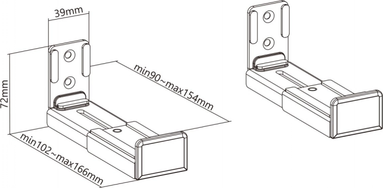 Adjustable depth 9–15.4 cm