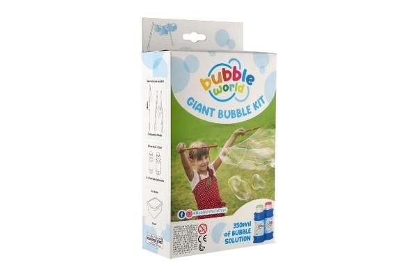 Set per bolle di sapone professionali con liquido da 350 ml