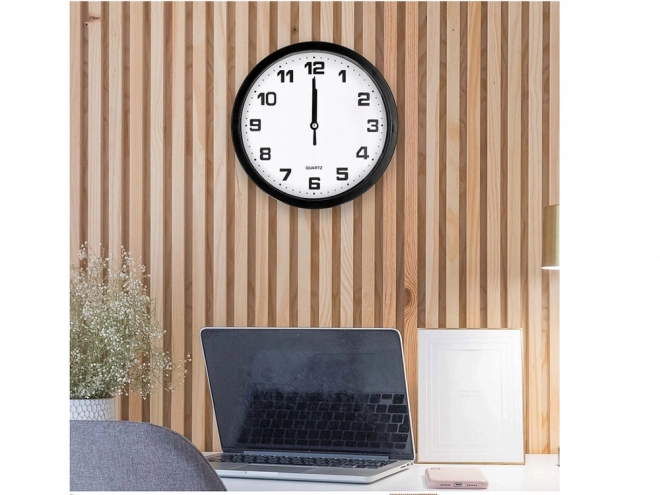 Orologio da parete silenzioso nero