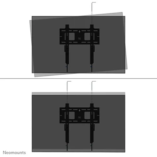 Wall Mount for Large Screens with Support and Locking Mechanism