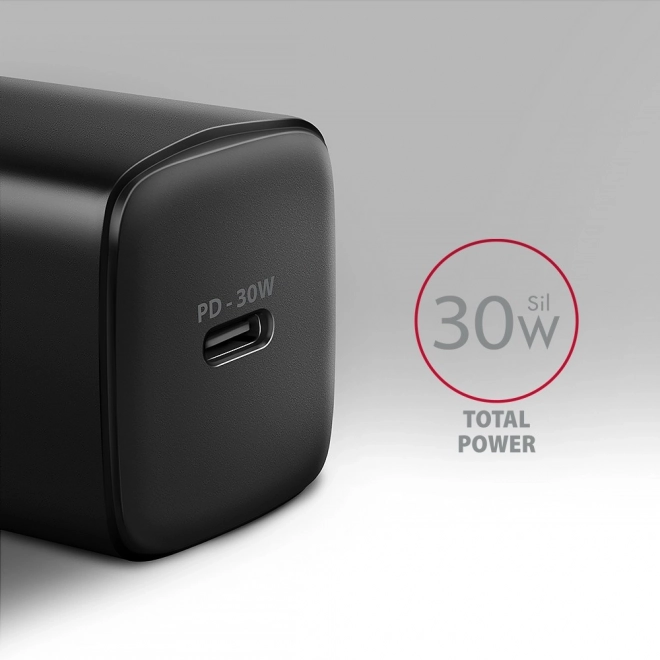Fast Charging USB-C Wall Charger 30W Black