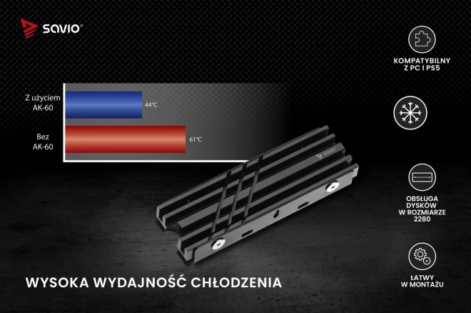 Dissipatore per SSD M.2 NVME 2280
