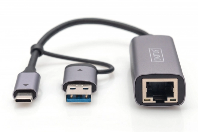 Digitus adattatore da USB-C a USB-A a RJ45 2,5 Gigabit Ethernet