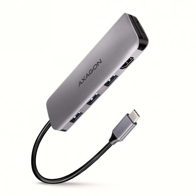 Compact Multiport Hub with HDMI and Card Reader