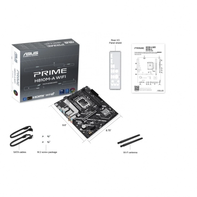 Motherboard ASUS PRIME H810M-A WiFi mATX with USB-C and DDR5