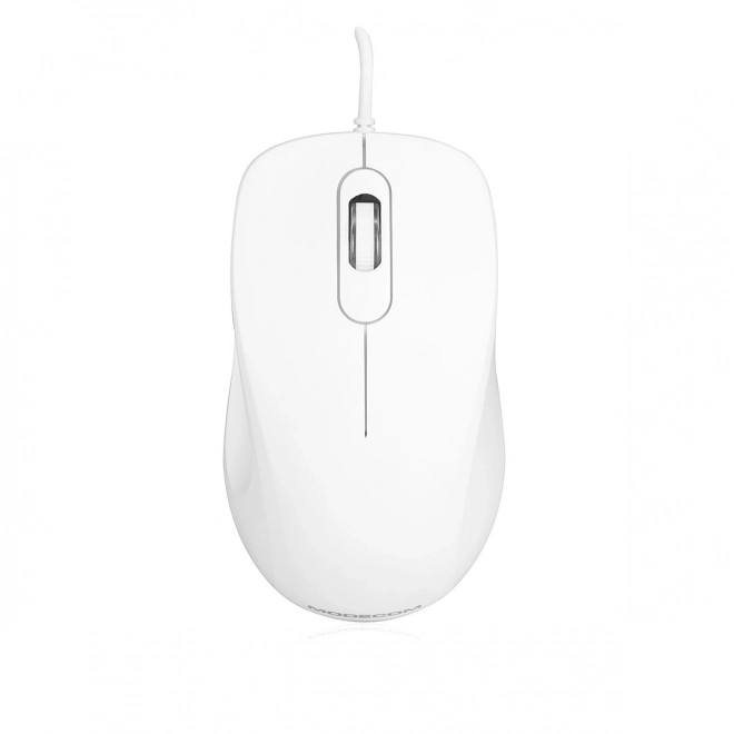 White Wired Optical Mouse