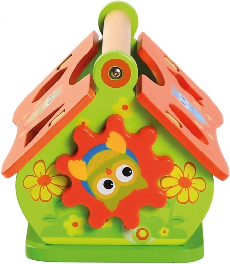 Robustna lesena izvedba z ročajem