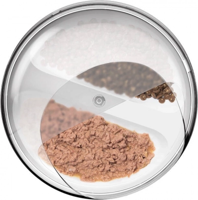 Dual bowl for dry and wet food