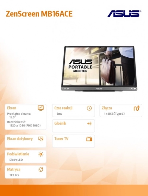 Monitor portatile ASUS da 15,6 pollici