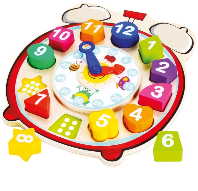 Colorful insert shapes with numbers