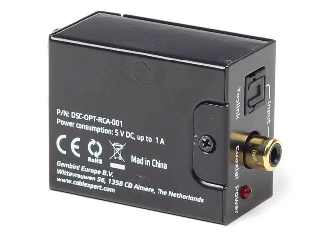 Adattatore Audio Digitale TOSLINK a Analogico RCA