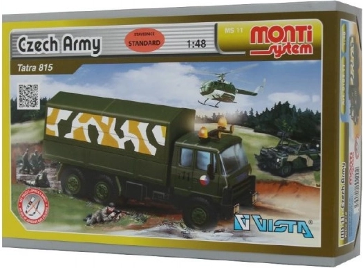 Monti System MS 11 Construction Set Czech Army Tatra 815 1:48 in a 22x15x6 cm box