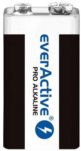 Alkalické batérie everActive 9V PRO ALKALINE - balenie 10 ks