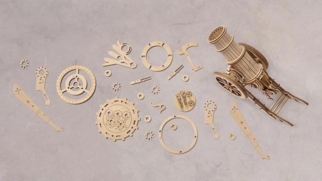 Puzzle 3D di legno Robotime Rokr Cannone d'Assedio Medievale