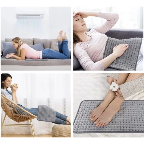 Cuscino elettrico riscaldante multifunzione 40x30 cm con telecomando