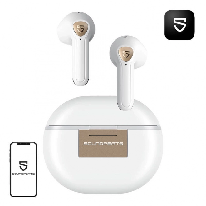 Cuffie Bluetooth SoundPEATS Air 3 Deluxe HS bianche