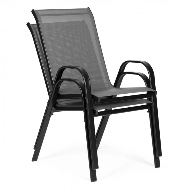 Set of Garden Chairs for Terrace, Balcony, Grey Color