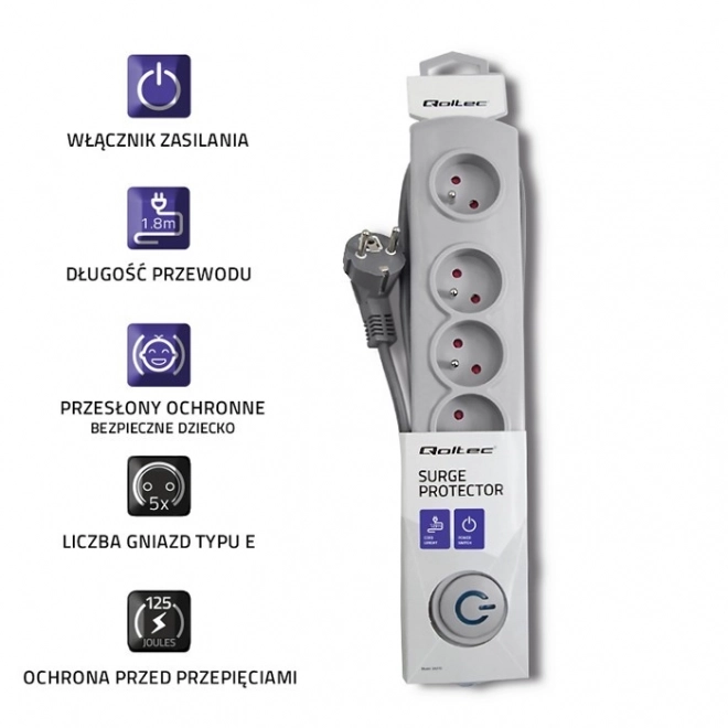 Surge Protector Power Strip with 5 Outlets