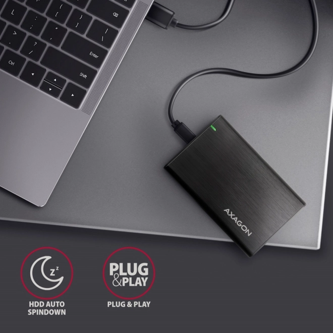 Custodia esterna in alluminio senza viti USB-C per SSD/HDD