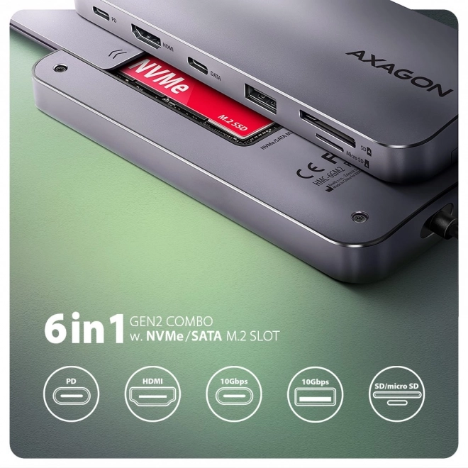 6-in-1 USB-C Docking Station