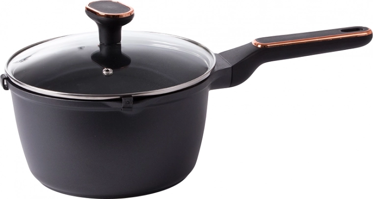 Szklana pokrywka z zaworem pary i wylewkami