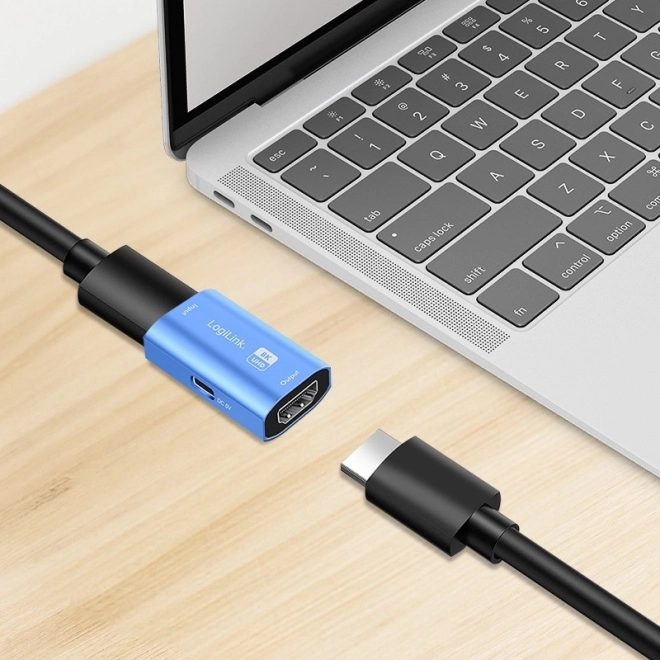 Repeater HDMI 8K/60HZ HDCP2.3, blauwe aluminium