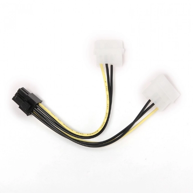 Power Splitter Cable 2x MOLEX to 6-Pin