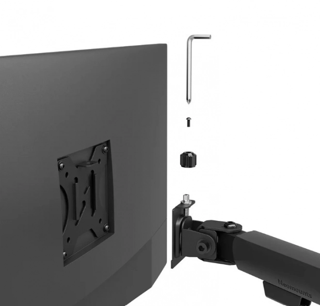 Adjustable dual monitor arm