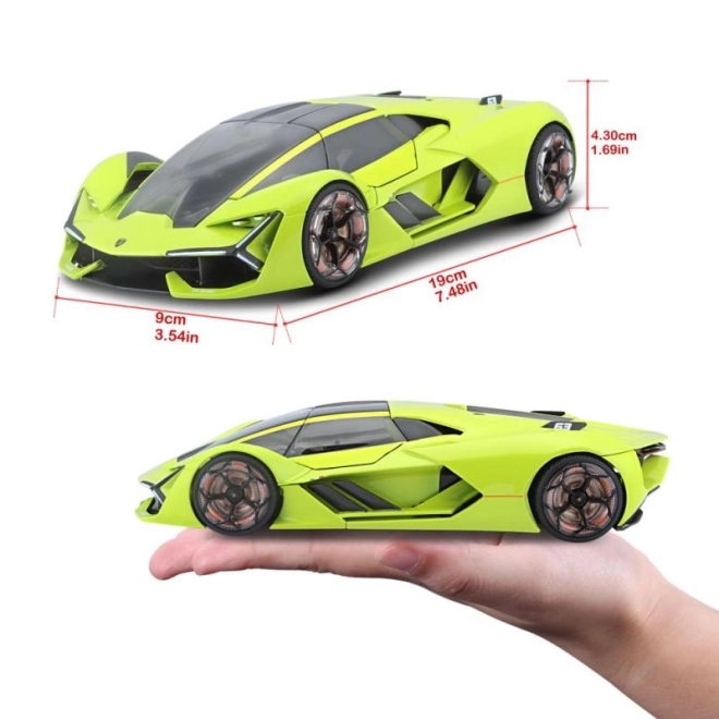 Bburago 1:24 Lamborghini Terzo Millenio Groen