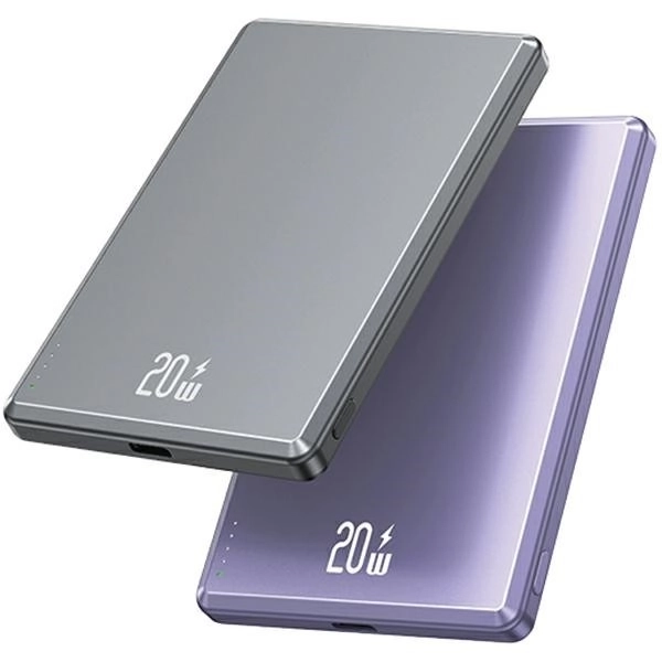 Indukční powerbanka 5000mAh MagSafe Fast Charging PD 20W Grey