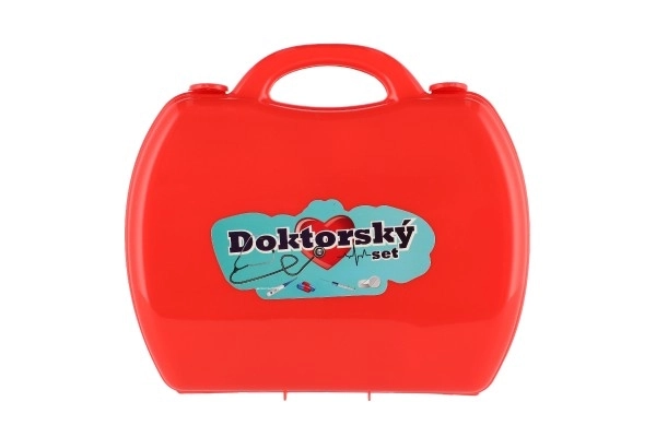 Dokterset van plastic in plastic koffer in blister 23x40x4cm