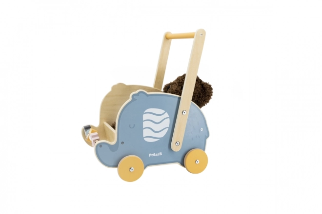 Girello in legno con elefante